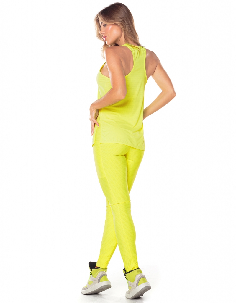 Vestem - Dry Fit Tank Shirt with Slit Honey Neon Yellow - REG780.V25.C0009 Vestem - Dry Fit Tank Shirt with Slit Honey Neon Yellow - REG780.V25.C0009