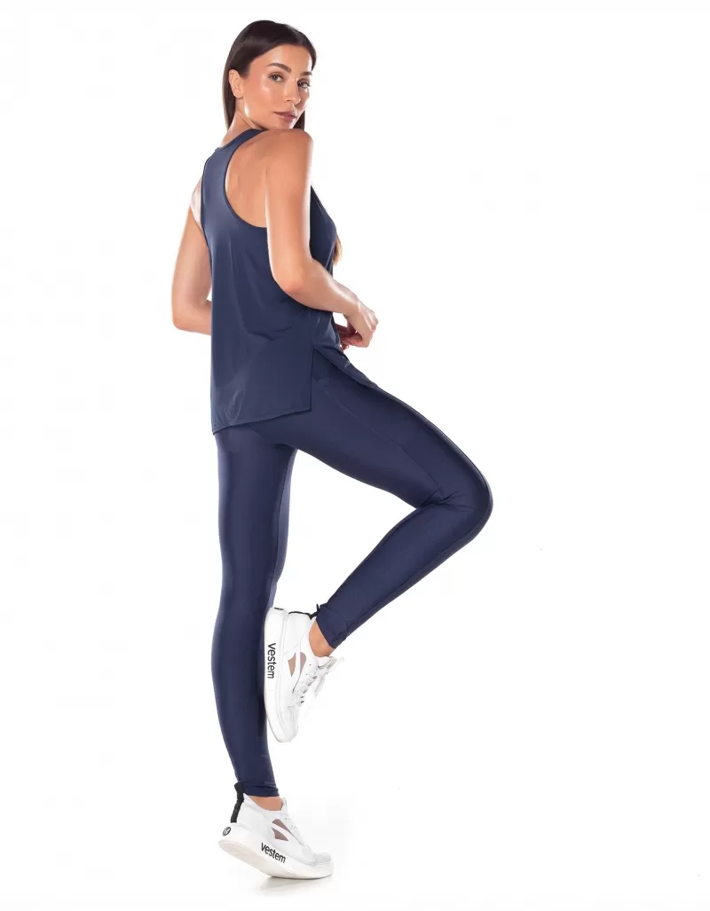 Vestem - Dry Fit Tank Shirt with Slit Honey Dark Navy - REG780.V25.C0173 Vestem - Dry Fit Tank Shirt with Slit Honey Dark Navy - REG780.V25.C0173
