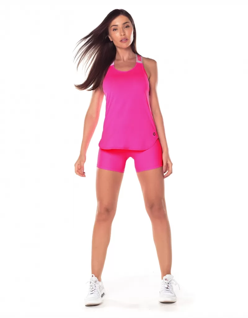 Vestem - Dry Fit Tank Shirt with Elastic Straps Hera Pink Neon - REG782.V25.C0003 Vestem - Dry Fit Tank Shirt with Elastic Straps Hera Pink Neon - REG782.V25.C0003
