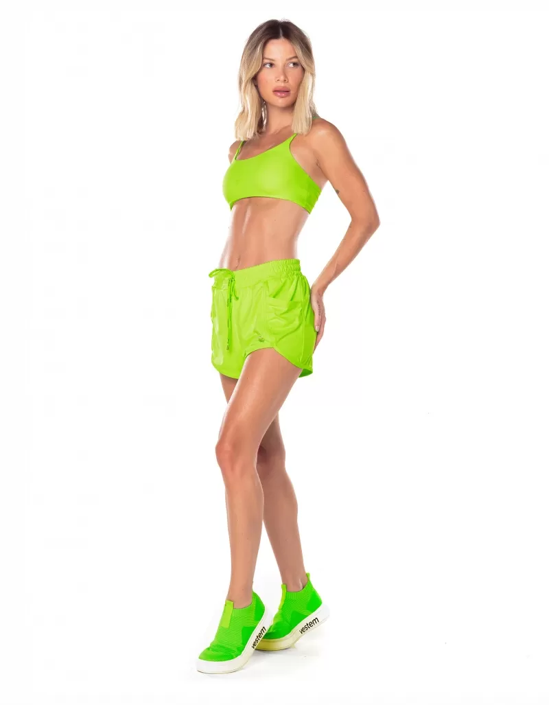 Vestem - New Luxor Neon Green Shorts - SH371.ESS.C0041 Vestem - New Luxor Neon Green Shorts - SH371.ESS.C0041