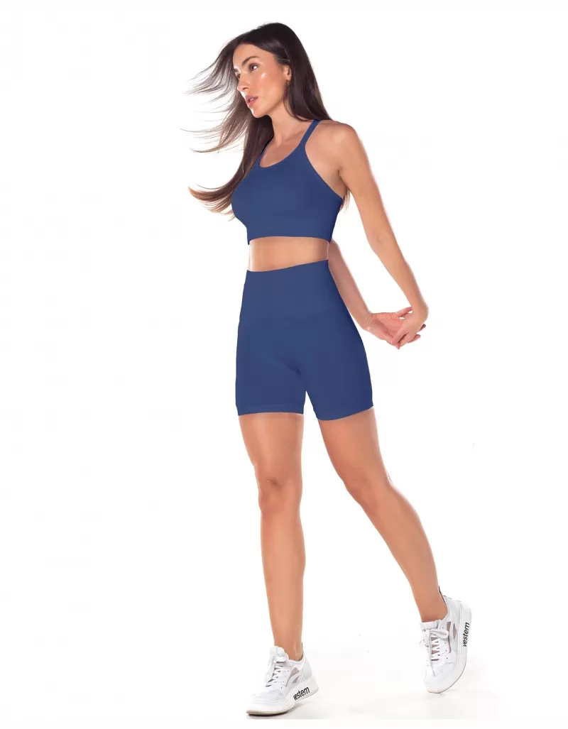 Vestem - Seamless Gal Blue Jeans Shorts - SH593.V25.C0257 Vestem - Seamless Gal Blue Jeans Shorts - SH593.V25.C0257