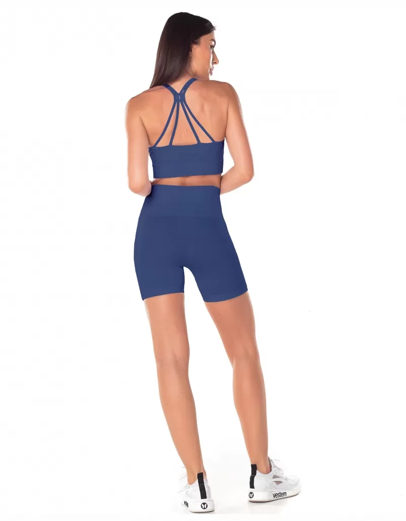 Vestem - Seamless Gal Blue Jeans Shorts - SH593.V25.C0257 Vestem - Seamless Gal Blue Jeans Shorts - SH593.V25.C0257