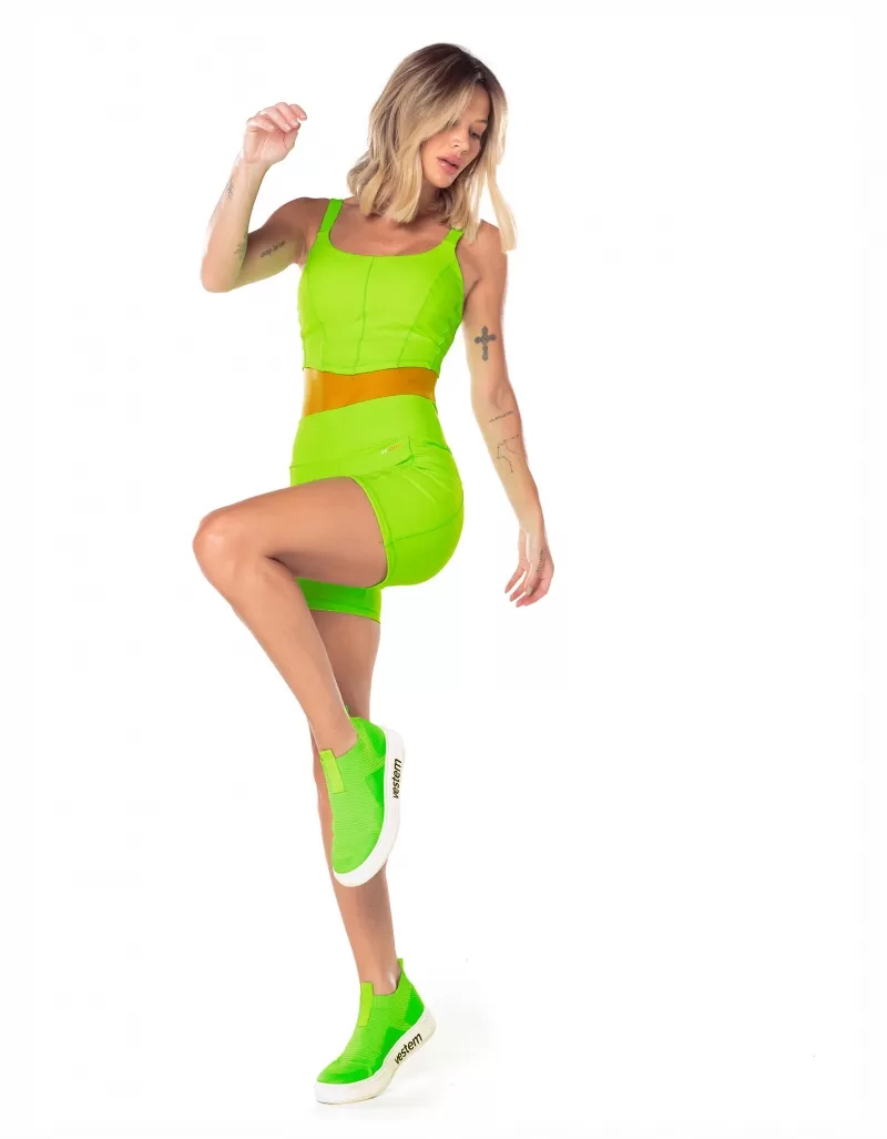 Vestem - Sunny Neon Green Pocket Shorts - SH626.V25.C0041 Vestem - Sunny Neon Green Pocket Shorts - SH626.V25.C0041