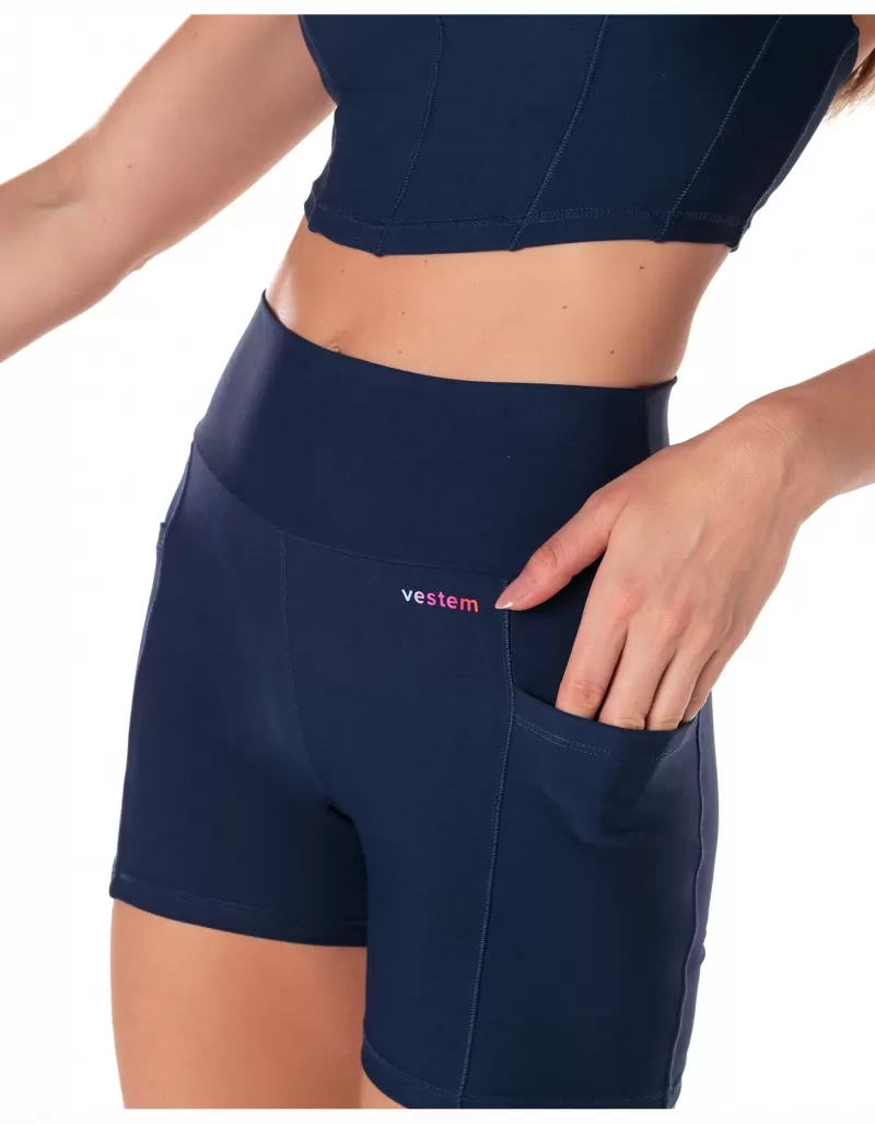 Vestem - Shorts with Pockets Sunny Navy Dark - SH626.V25.C0173 Vestem - Shorts with Pockets Sunny Navy Dark - SH626.V25.C0173
