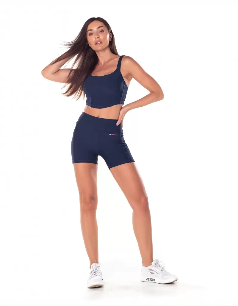 Vestem - Shorts with Pockets Sunny Navy Dark - SH626.V25.C0173 Vestem - Shorts with Pockets Sunny Navy Dark - SH626.V25.C0173