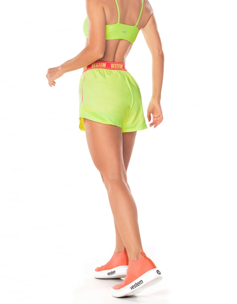 Vestem - Hera Neon Yellow Running Shorts - SH628.V25.C0009