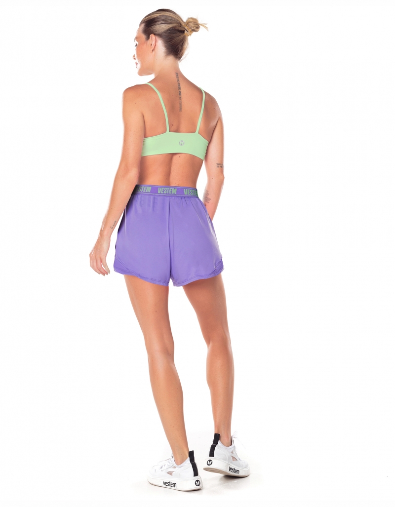 Vestem - Hera Lavanda Neon Running Shorts - SH628.V25.C0412 Vestem - Hera Lavanda Neon Running Shorts - SH628.V25.C0412