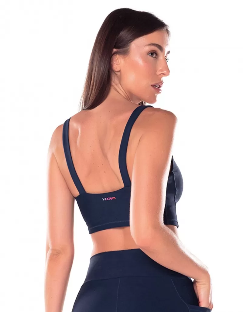 Vestem - Cropped Top Sunny Navy Dark - TOP1081.V25.C0173 Vestem - Cropped Top Sunny Navy Dark - TOP1081.V25.C0173