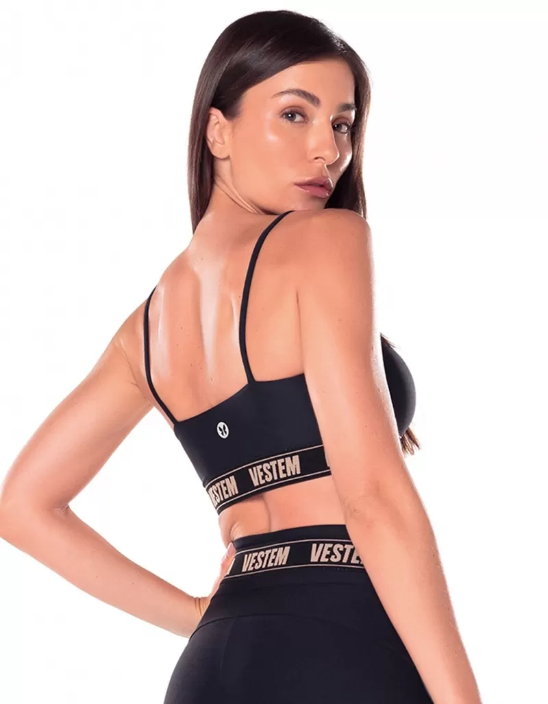 Vestem - Black Hera Custom Elastic Top - TOP723.V25.C0002 Vestem - Black Hera Custom Elastic Top - TOP723.V25.C0002