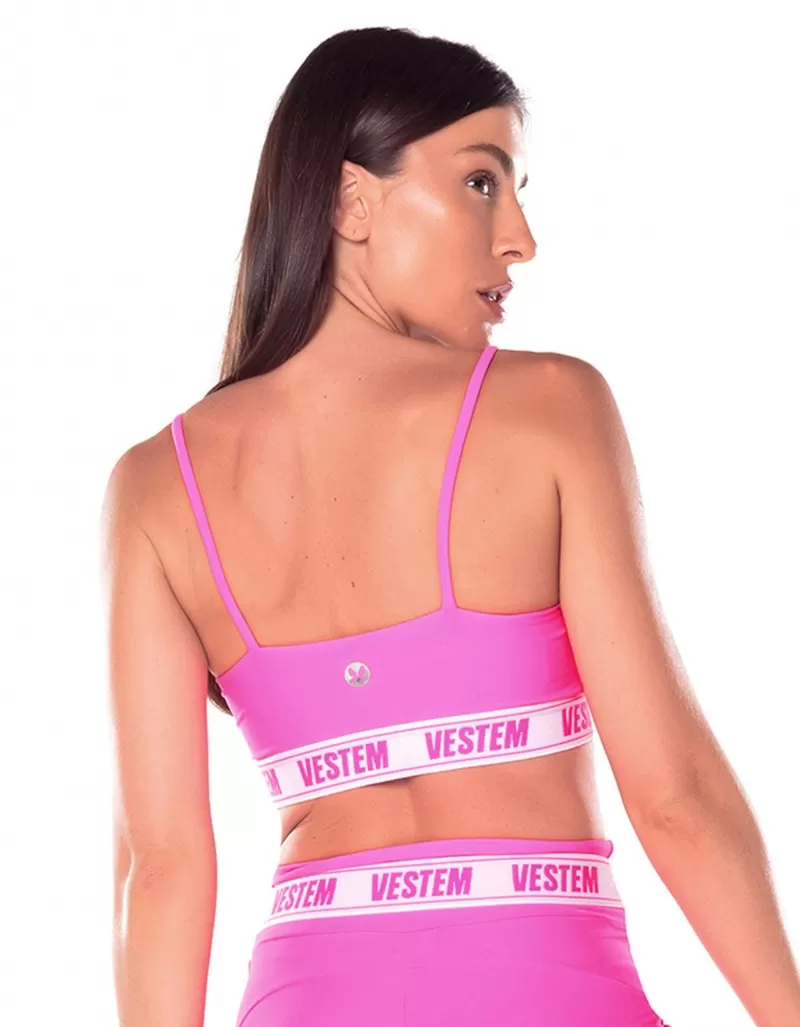 Vestem - Custom Hera Pink Neon Stretch Top - TOP723.V25.C0003 Vestem - Custom Hera Pink Neon Stretch Top - TOP723.V25.C0003