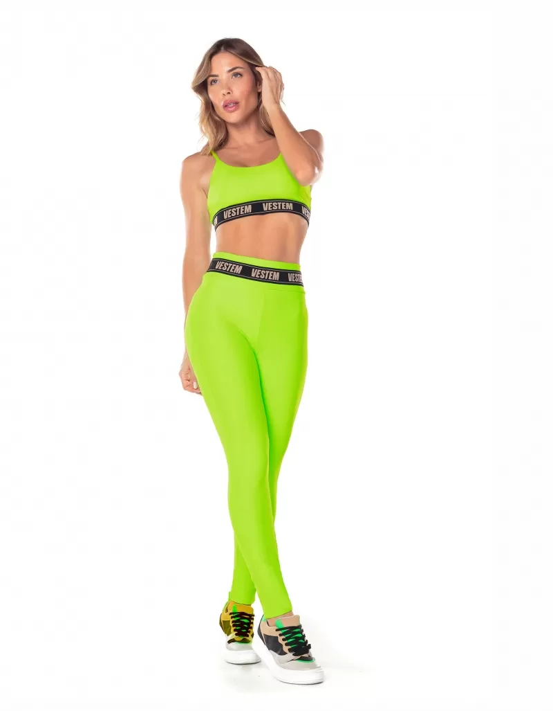 Vestem - Neon Green Ivy Custom Stretch Top - TOP723.V25.C0041 Vestem - Neon Green Ivy Custom Stretch Top - TOP723.V25.C0041