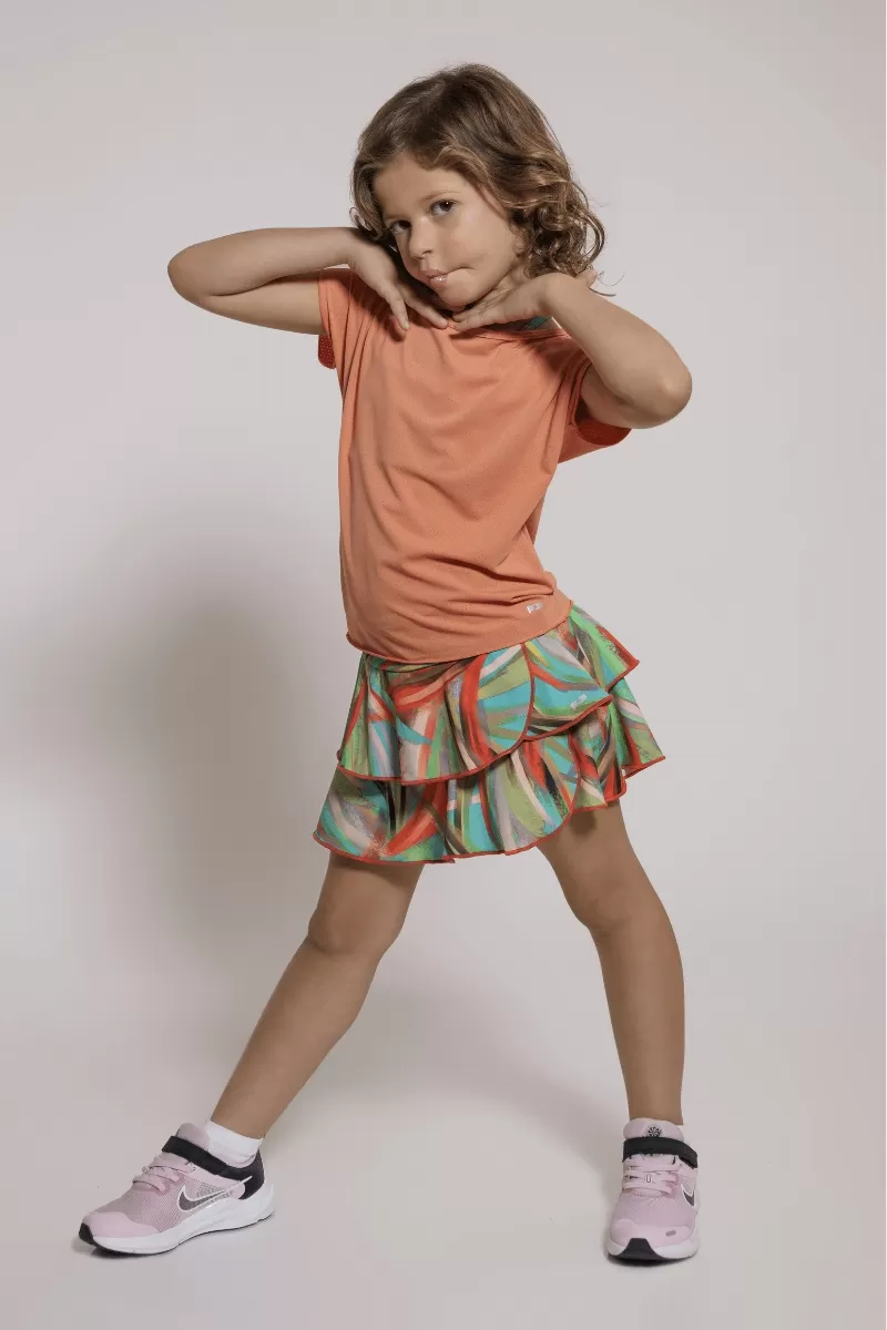 Trilha Verão - Lia Peach Ev Shorts - R08001