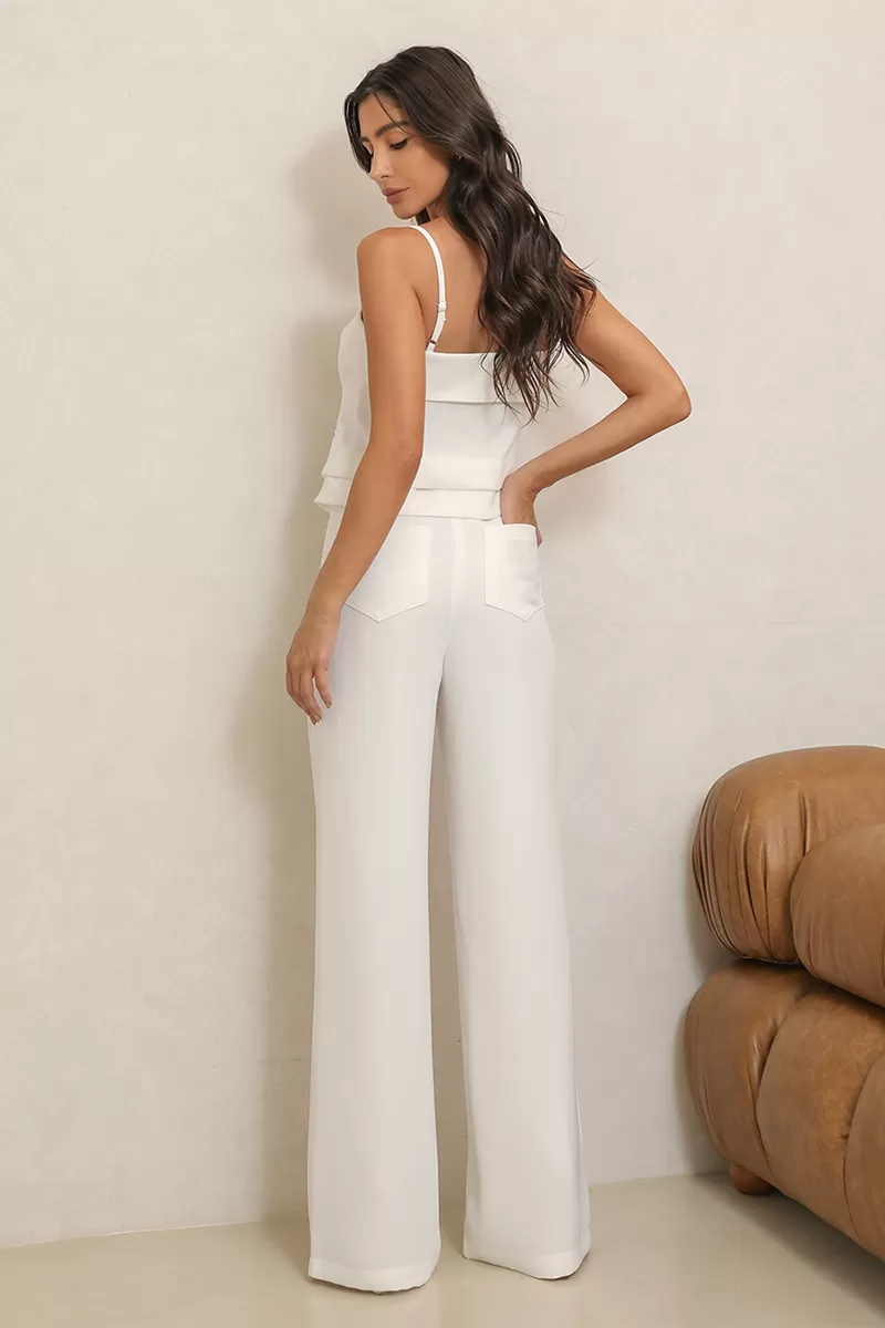 Dot Clothing - Set Dot Clothing Silvia Tailoring White - 2532BRANCO Dot Clothing - Set Dot Clothing Silvia Tailoring White - 2532BRANCO