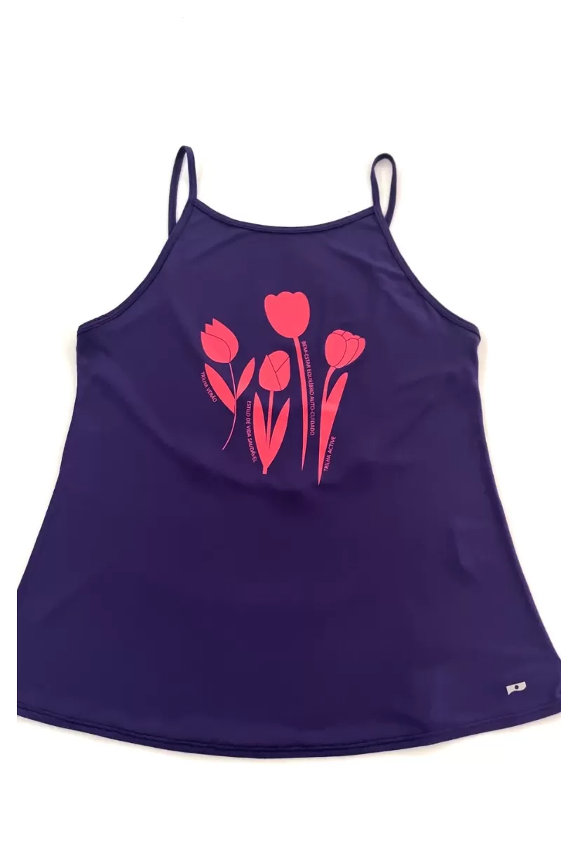 Trilha Verão Outubro Rosa - Confidence Dry Tank Shirt - RX5828