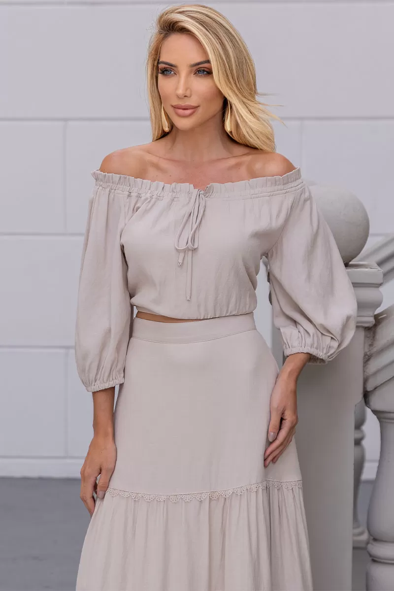 Miss Misses - Francine Shirt With Bow On Shoulder Black - 54471215 Miss Misses - Francine Shirt With Bow On Shoulder Black - 54471215