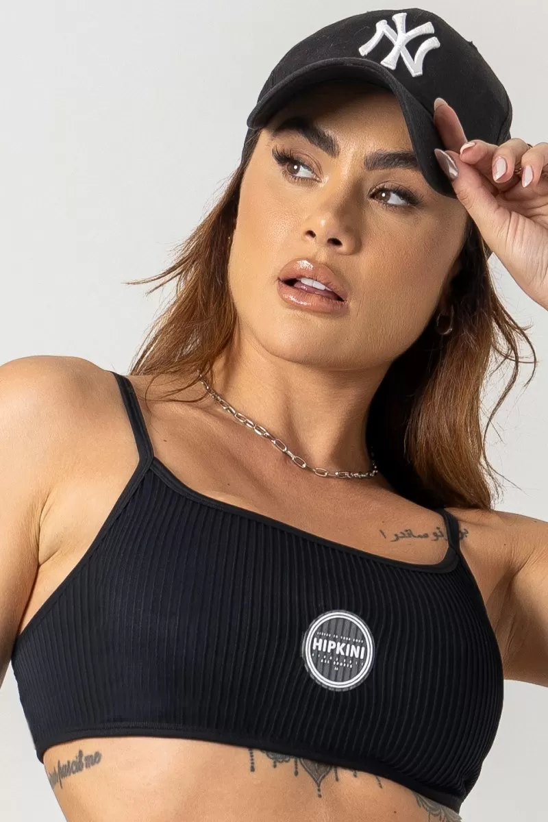 Hipkini - Black Era Gym Top with Rubberized Label - 33330800