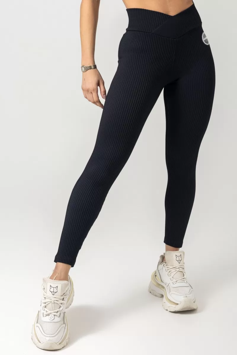 Hipkini - Black Gym Era Legging with wrap waistband - 33330801