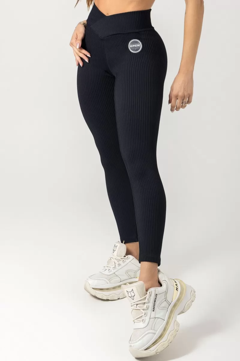 Hipkini - Black Gym Era Legging with wrap waistband - 33330801