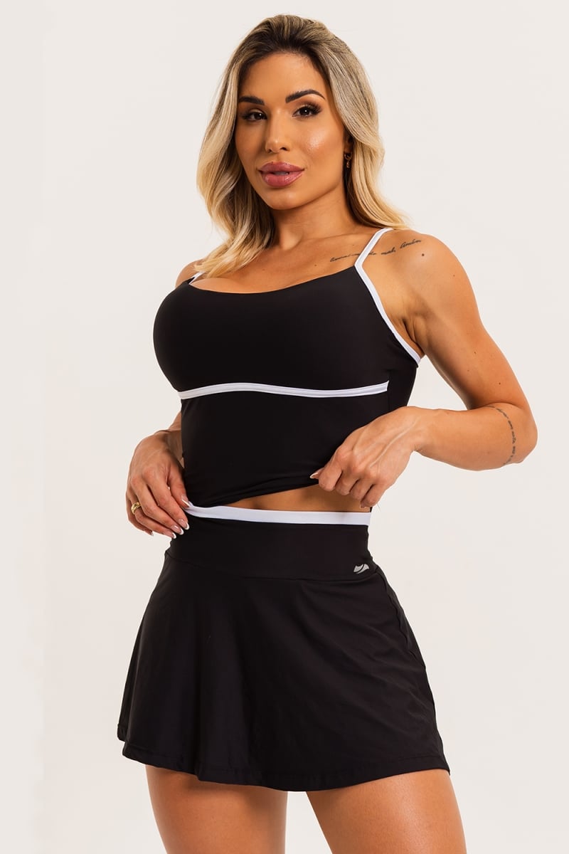 ZNG - COMPANY BLACK SKIRT SHORTS - SHO221