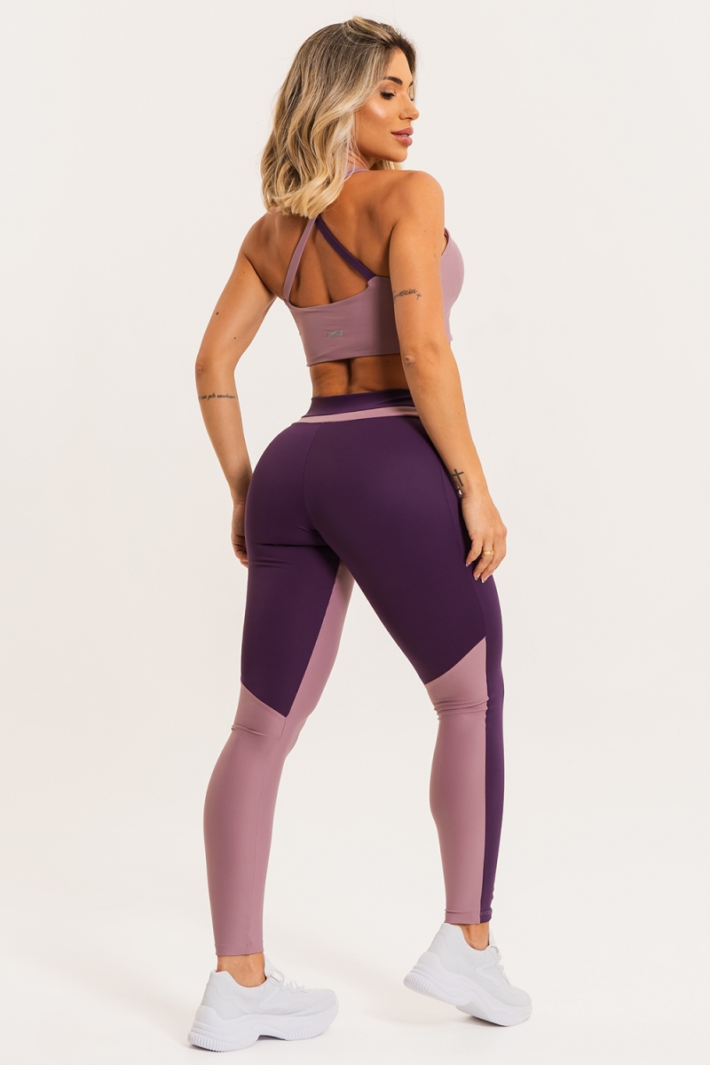 ZNG - PURPLE SIMETRY LEGGINGS - CIG800 ZNG - PURPLE SIMETRY LEGGINGS - CIG800