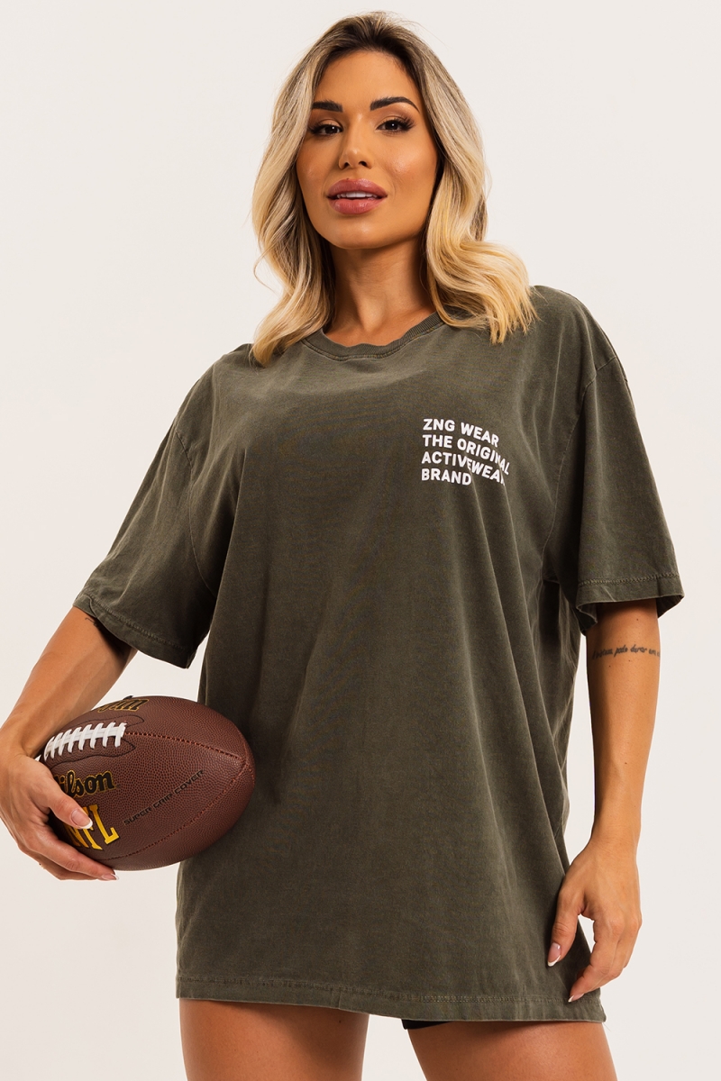ZNG - T-SHIRT CANT STOP GREEN - BLU280