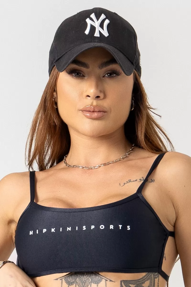 Hipkini - Black Era Gym Top with Silk - 33330803