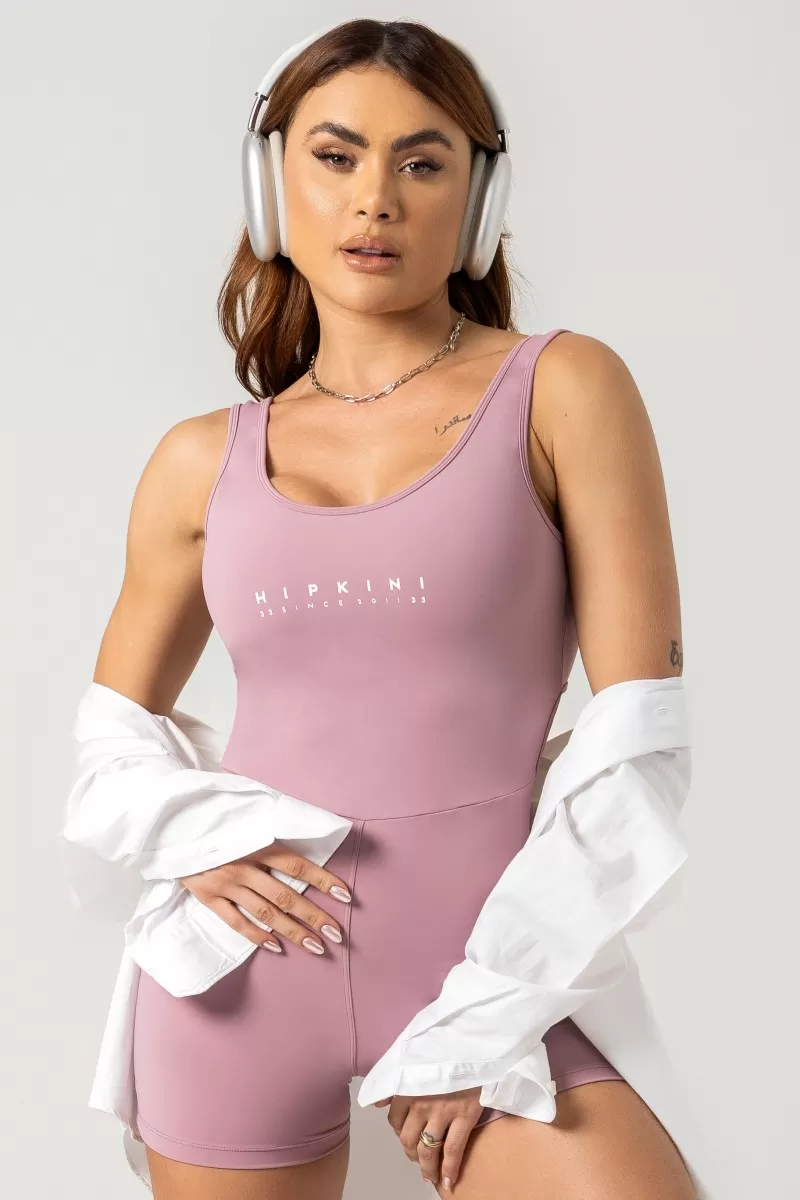 Hipkini - Gym Era Rose Gold Romper with Silk - 33330828 Hipkini - Gym Era Rose Gold Romper with Silk - 33330828