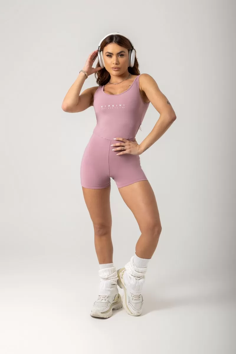 Hipkini - Gym Era Rose Gold Romper with Silk - 33330828 Hipkini - Gym Era Rose Gold Romper with Silk - 33330828