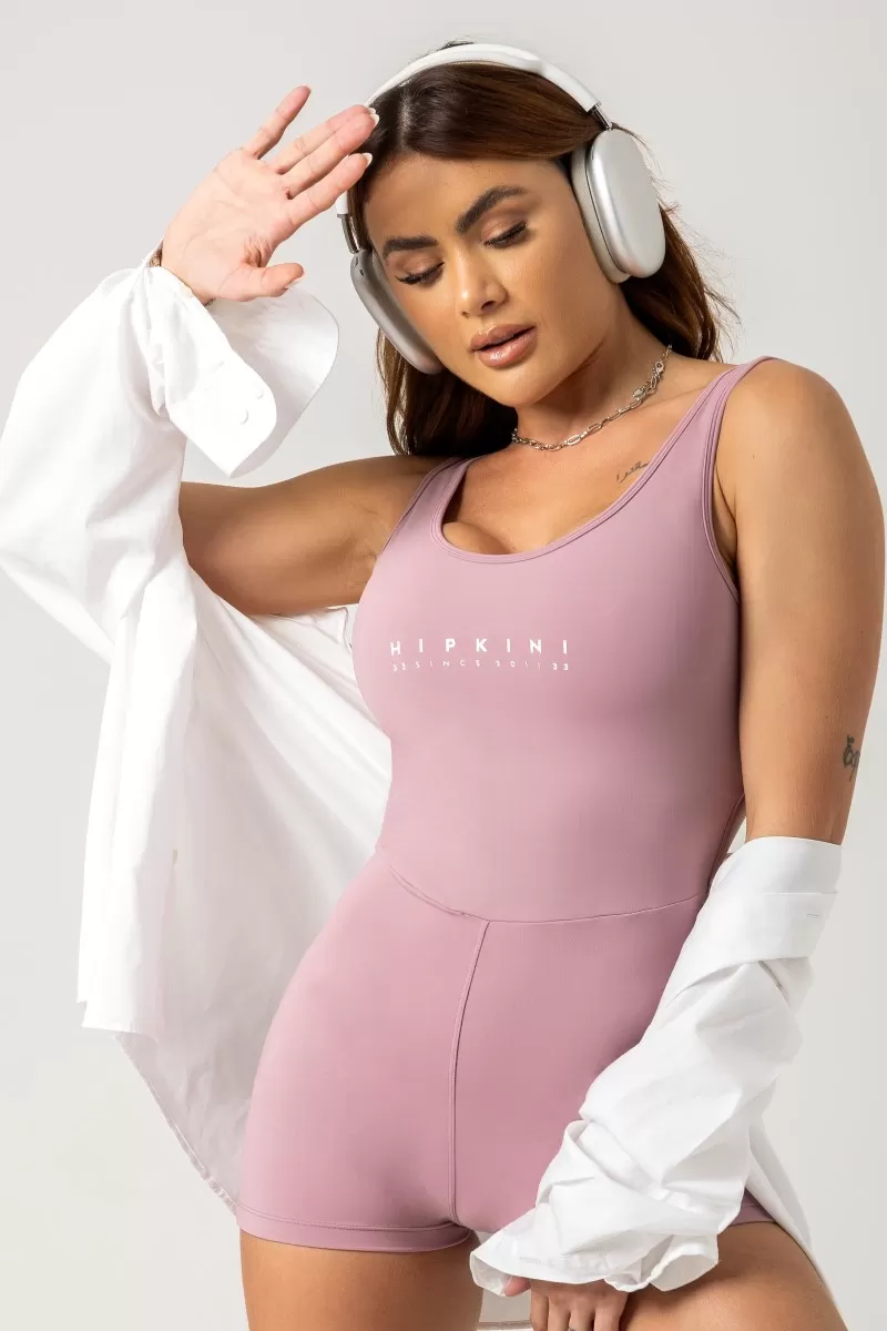Hipkini - Gym Era Rose Gold Romper with Silk - 33330828 Hipkini - Gym Era Rose Gold Romper with Silk - 33330828