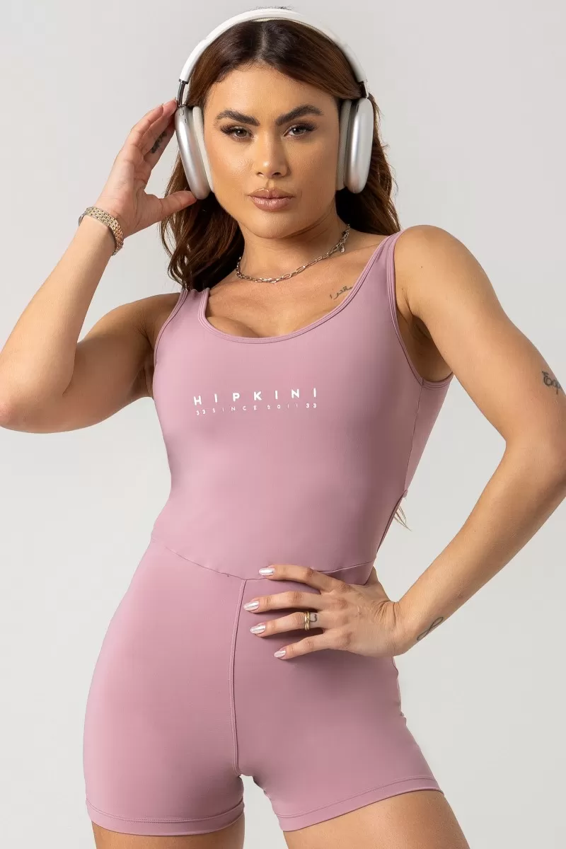 Hipkini - Gym Era Rose Gold Romper with Silk - 33330828 Hipkini - Gym Era Rose Gold Romper with Silk - 33330828