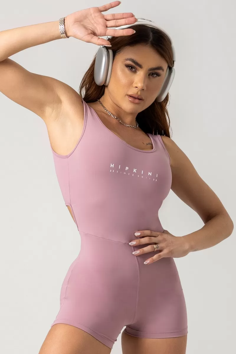 Hipkini - Gym Era Rose Gold Romper with Silk - 33330828 Hipkini - Gym Era Rose Gold Romper with Silk - 33330828