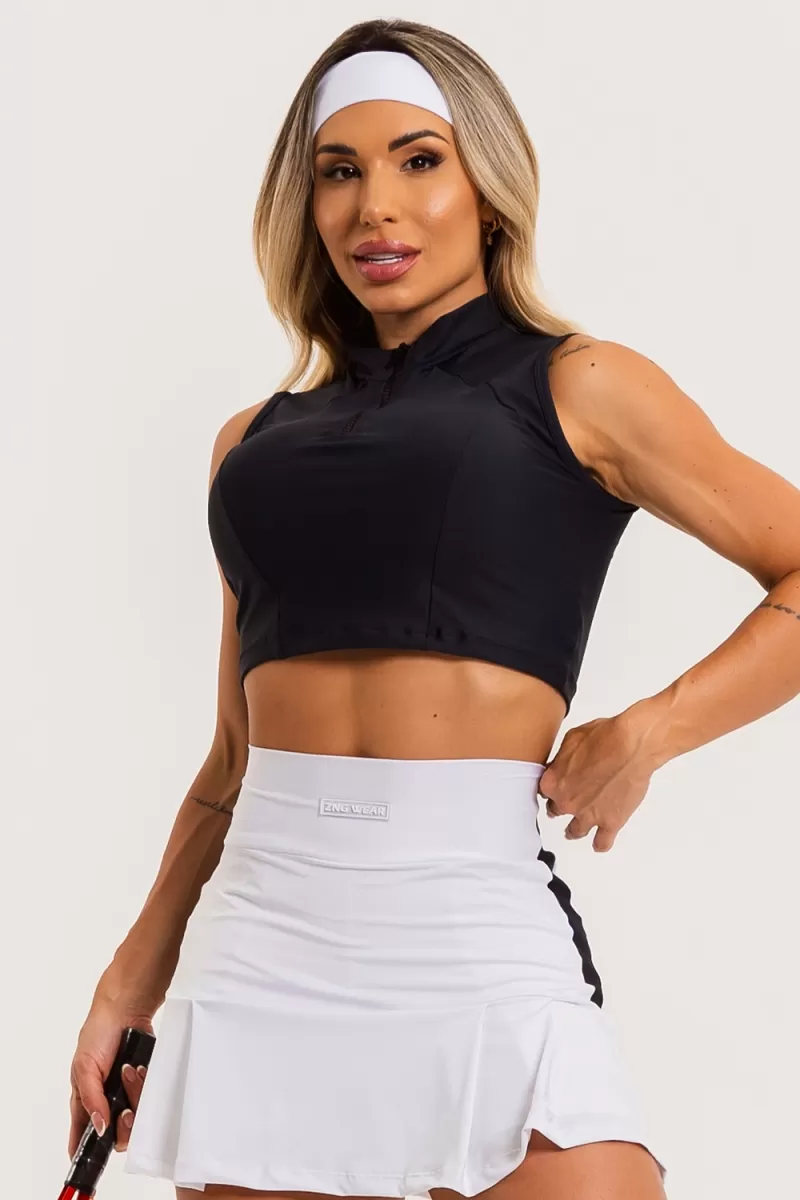 ZNG - BLACK DUNES CROPPED TOP - BLU285