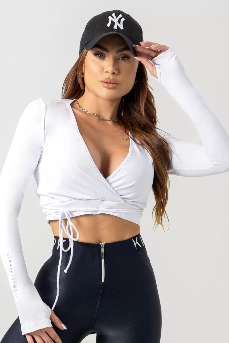 Hipkini - Cropped Gym Era White Long sleeve - 33330805
