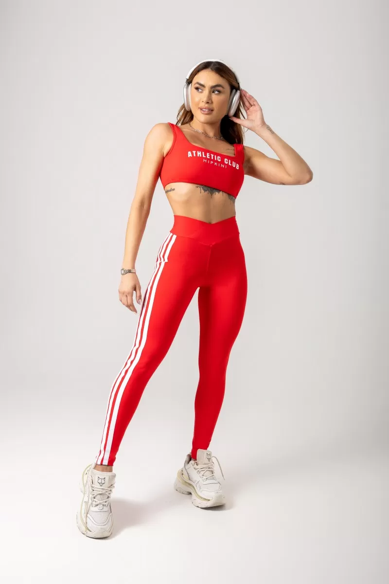 Hipkini - Red Era Gym Leggings with wrap waistband - 33330810 Hipkini - Red Era Gym Leggings with wrap waistband - 33330810