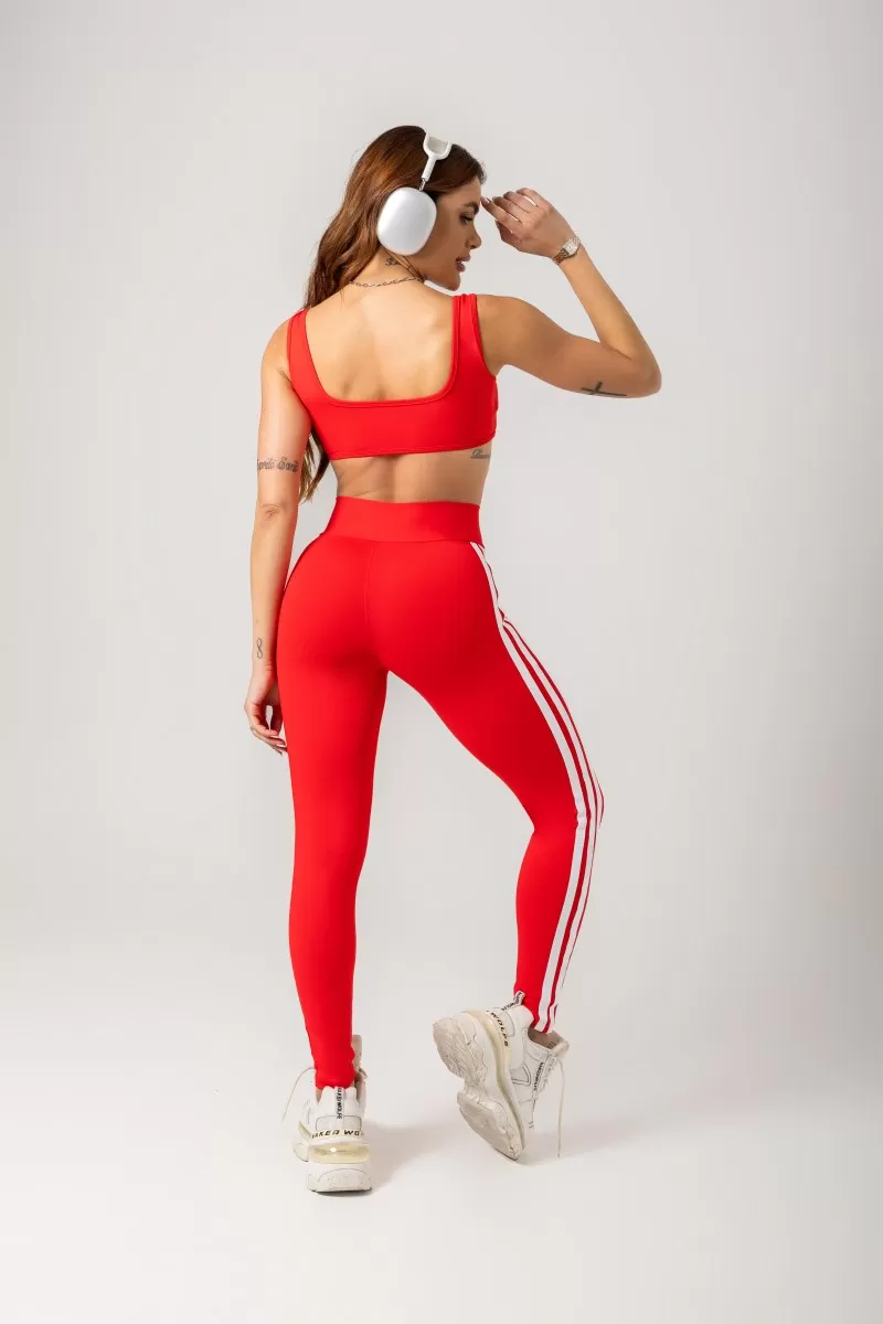 Hipkini - Red Era Gym Leggings with wrap waistband - 33330810 Hipkini - Red Era Gym Leggings with wrap waistband - 33330810