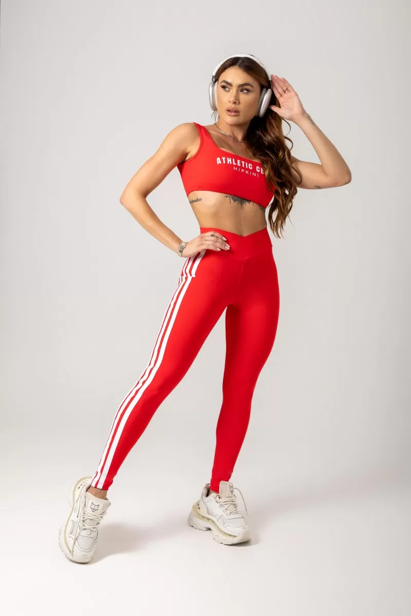 Hipkini - Red Era Gym Leggings with wrap waistband - 33330810 Hipkini - Red Era Gym Leggings with wrap waistband - 33330810