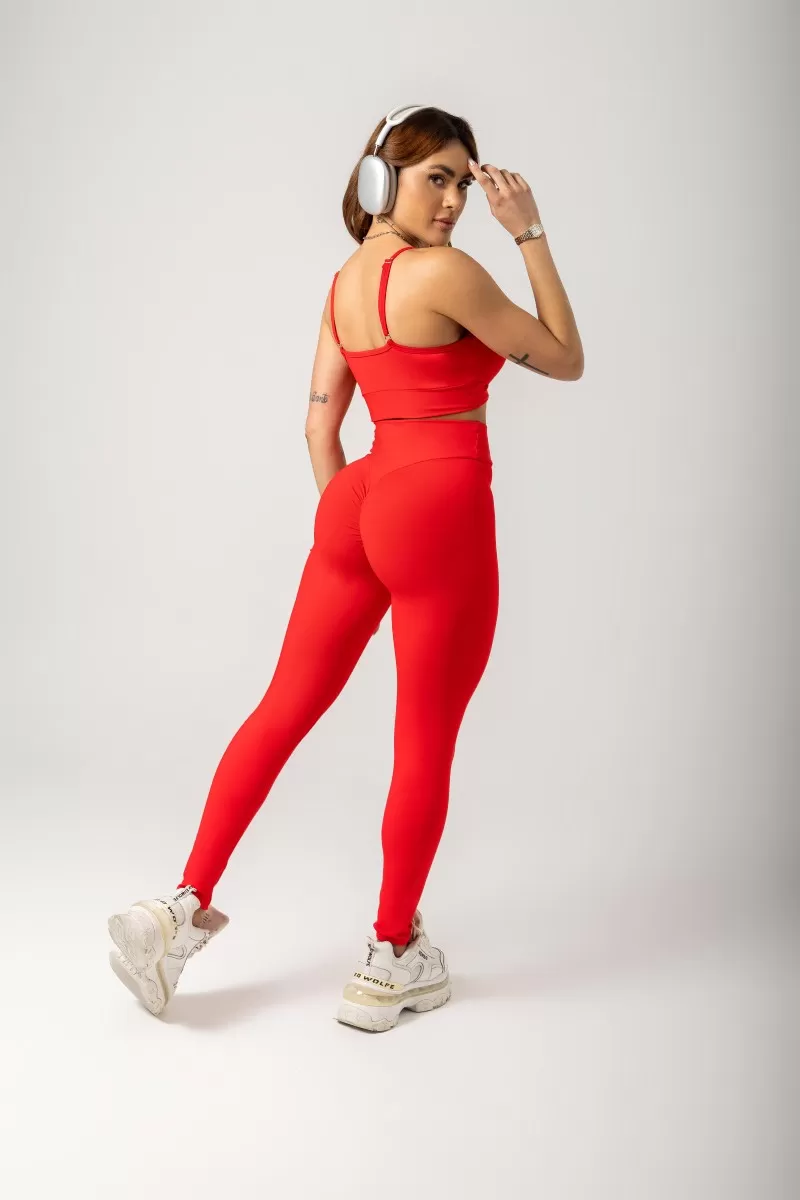Hipkini - Top Gym Era Vermelho com Bojo - 33330812