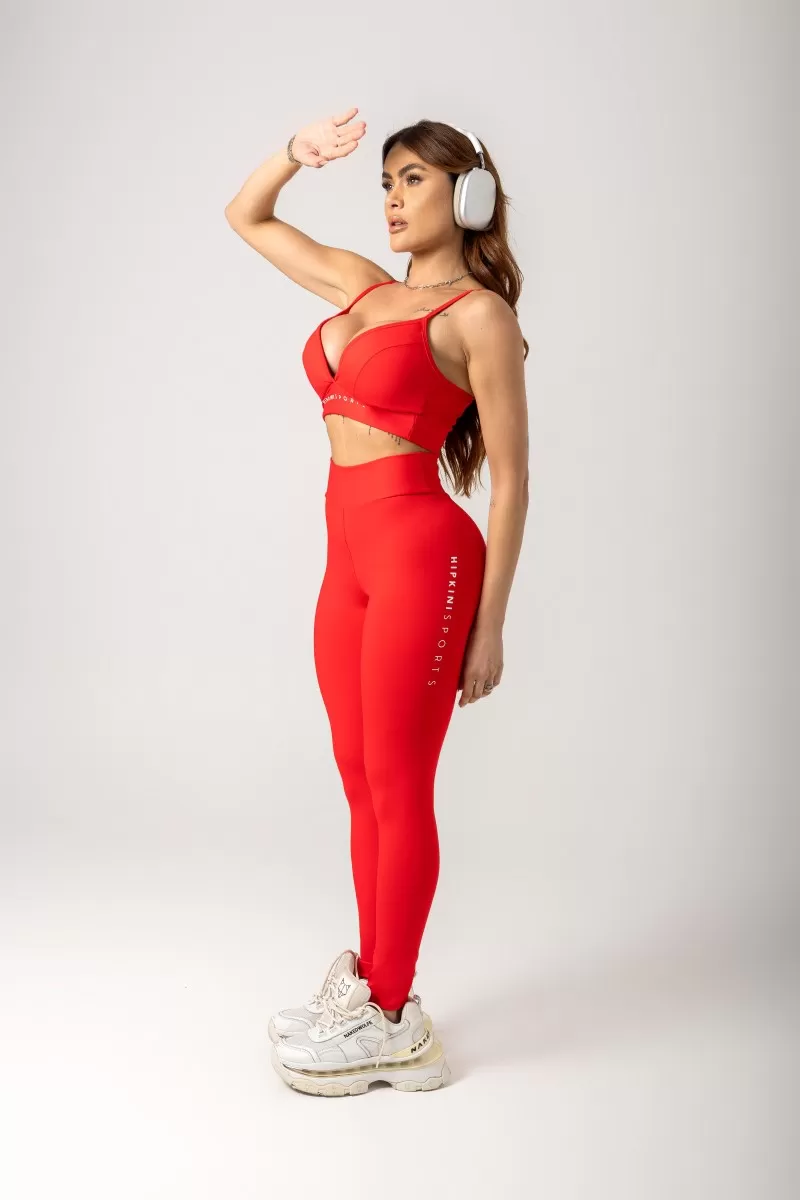Hipkini - Top Gym Era Vermelho com Bojo - 33330812