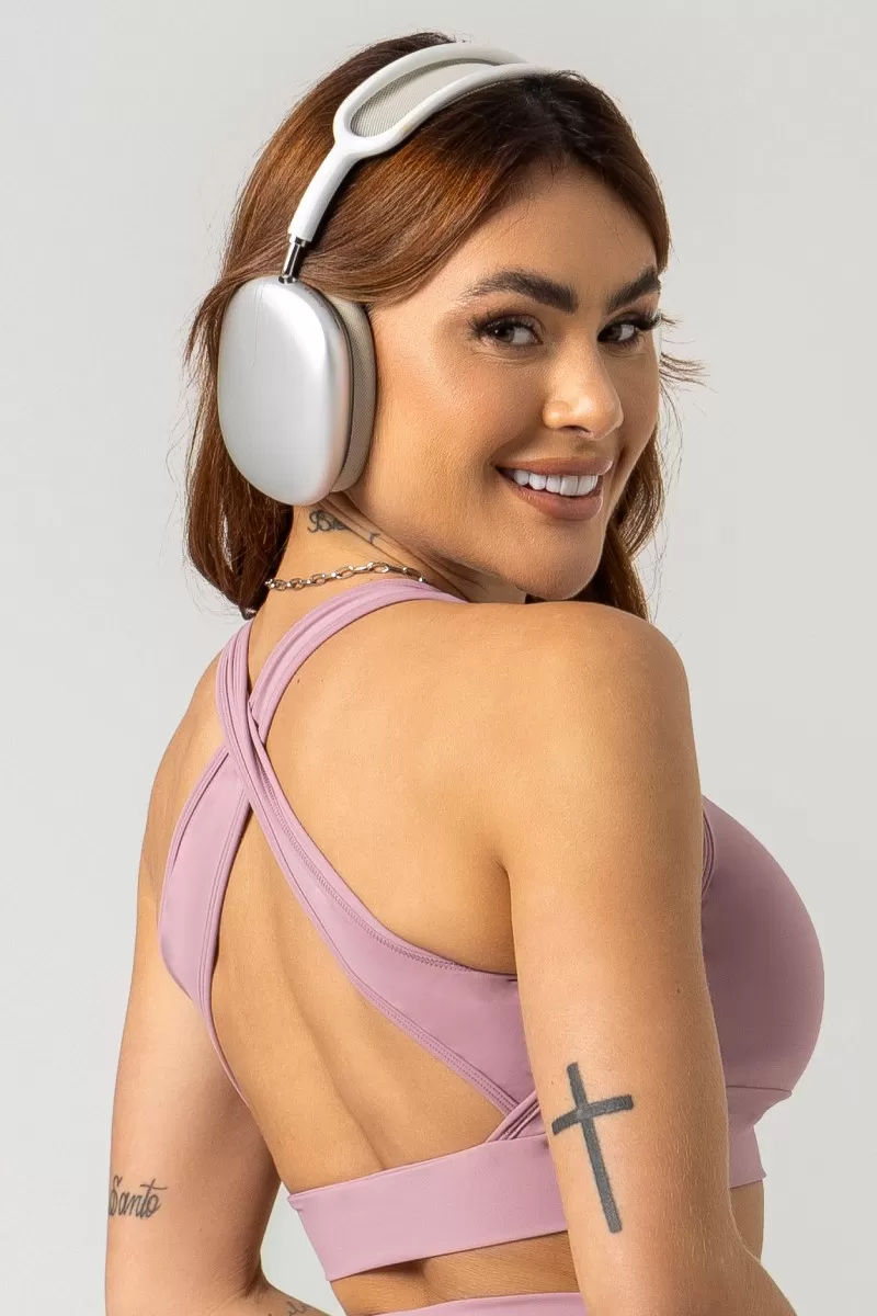Hipkini - Era Rose Gold Cross Strap Gym Top - 33330816 Hipkini - Era Rose Gold Cross Strap Gym Top - 33330816