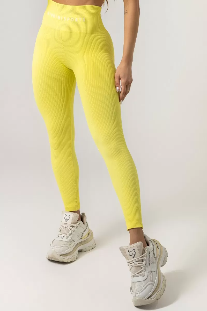 Hipkini - Seamless Gym Era Textured Yellow Leggings - 33330990 Hipkini - Seamless Gym Era Textured Yellow Leggings - 33330990