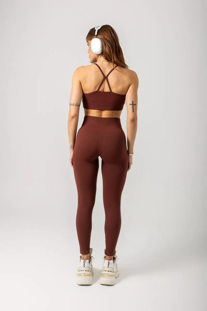 Hipkini - Seamless Gym Era Brown Top - 33330995