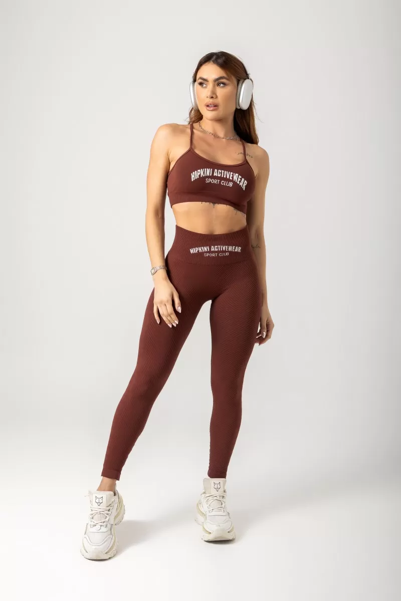 Hipkini - Seamless Gym Era Brown Top - 33330995