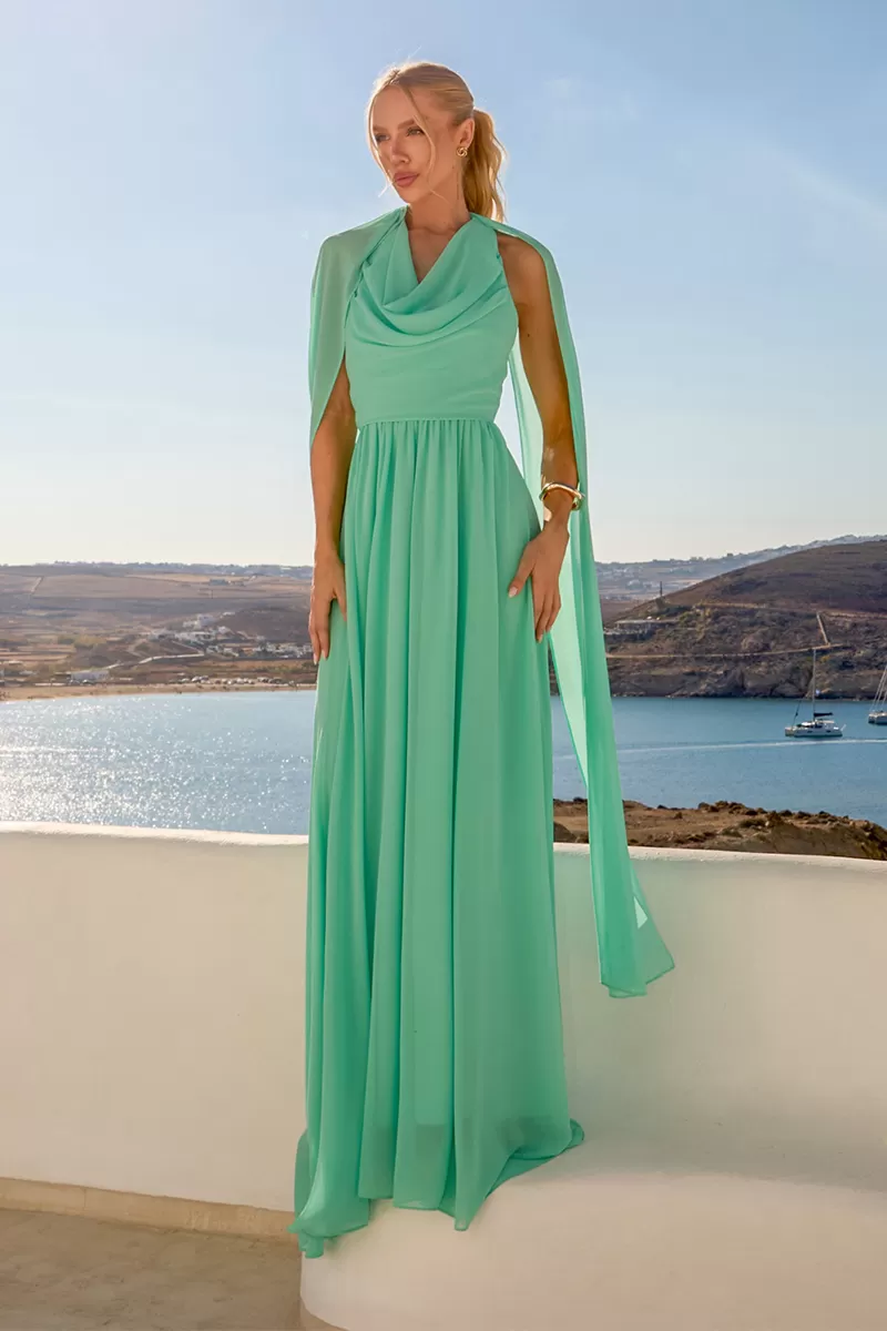 Dot Clothing - Dress Dot Clothing Monica Longo Verde - 2517VERDE Dot Clothing - Dress Dot Clothing Monica Longo Verde - 2517VERDE