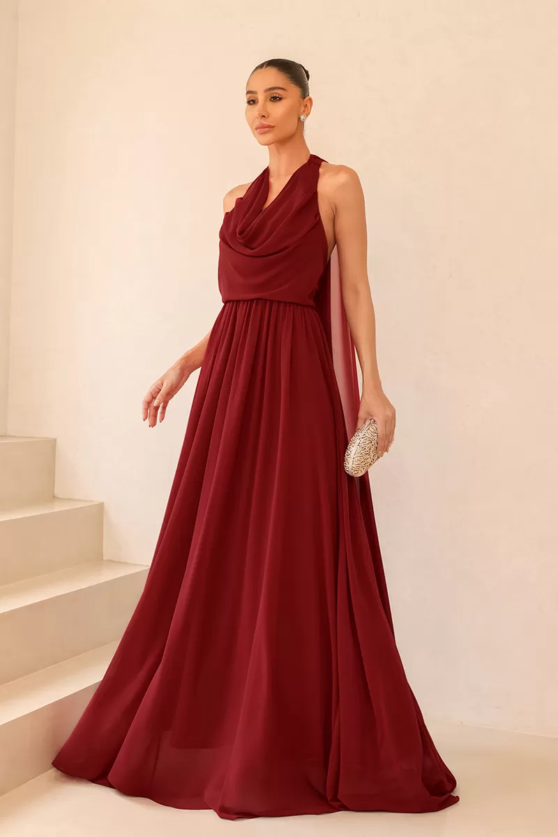 Dot Clothing - Dress Dot Clothing Monica Longo Bordo - 2517BORDO Dot Clothing - Dress Dot Clothing Monica Longo Bordo - 2517BORDO