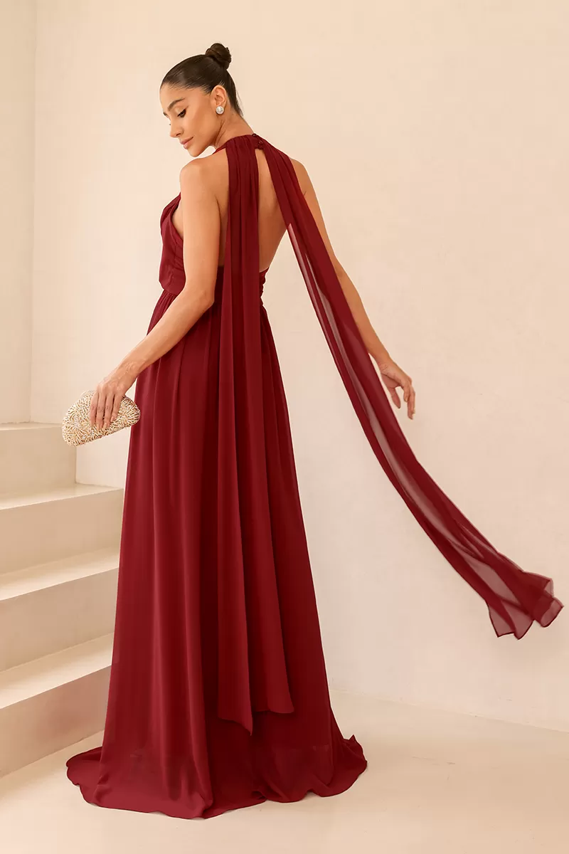 Dot Clothing - Dress Dot Clothing Monica Longo Bordo - 2517BORDO Dot Clothing - Dress Dot Clothing Monica Longo Bordo - 2517BORDO