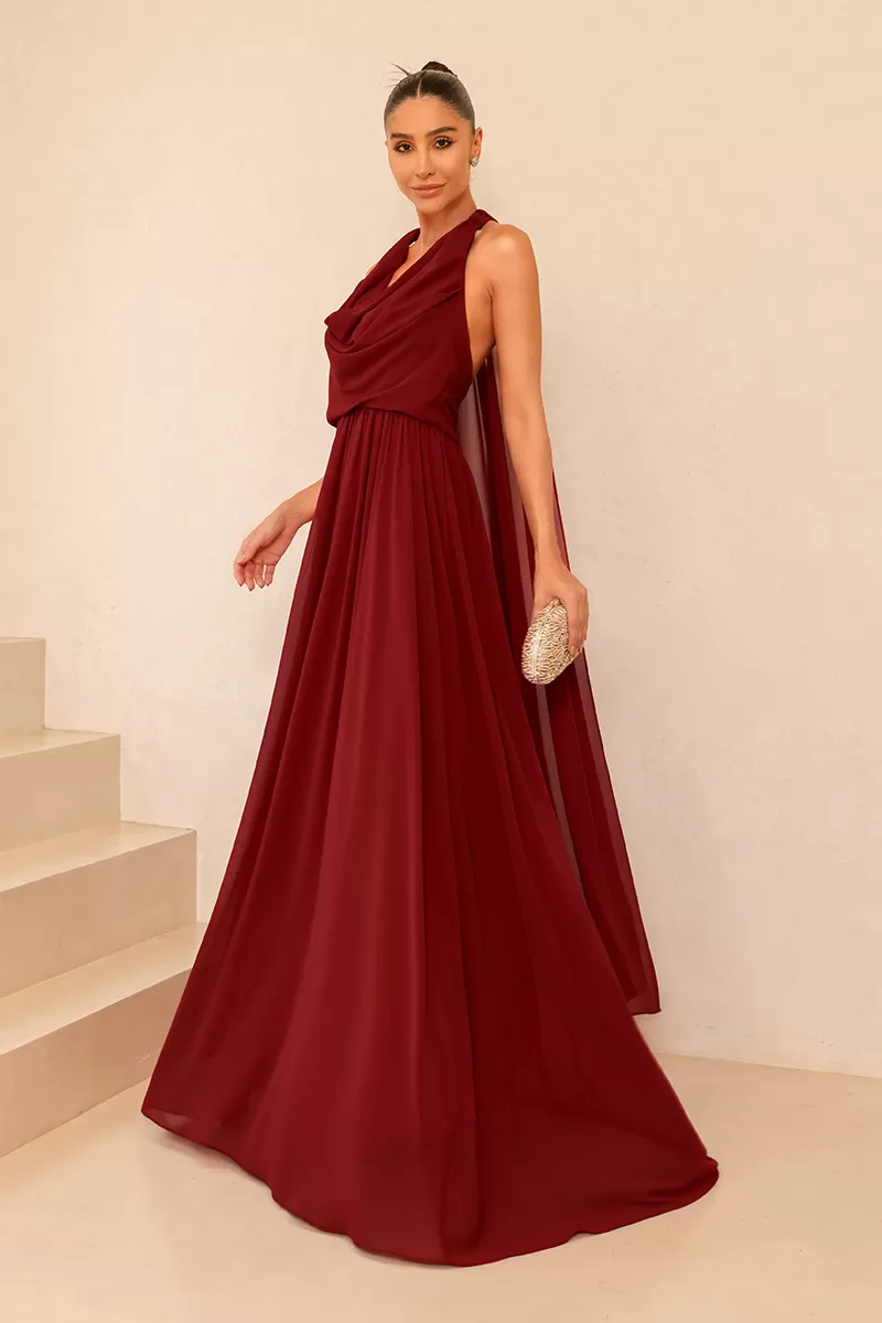 Dot Clothing - Dress Dot Clothing Monica Longo Bordo - 2517BORDO Dot Clothing - Dress Dot Clothing Monica Longo Bordo - 2517BORDO
