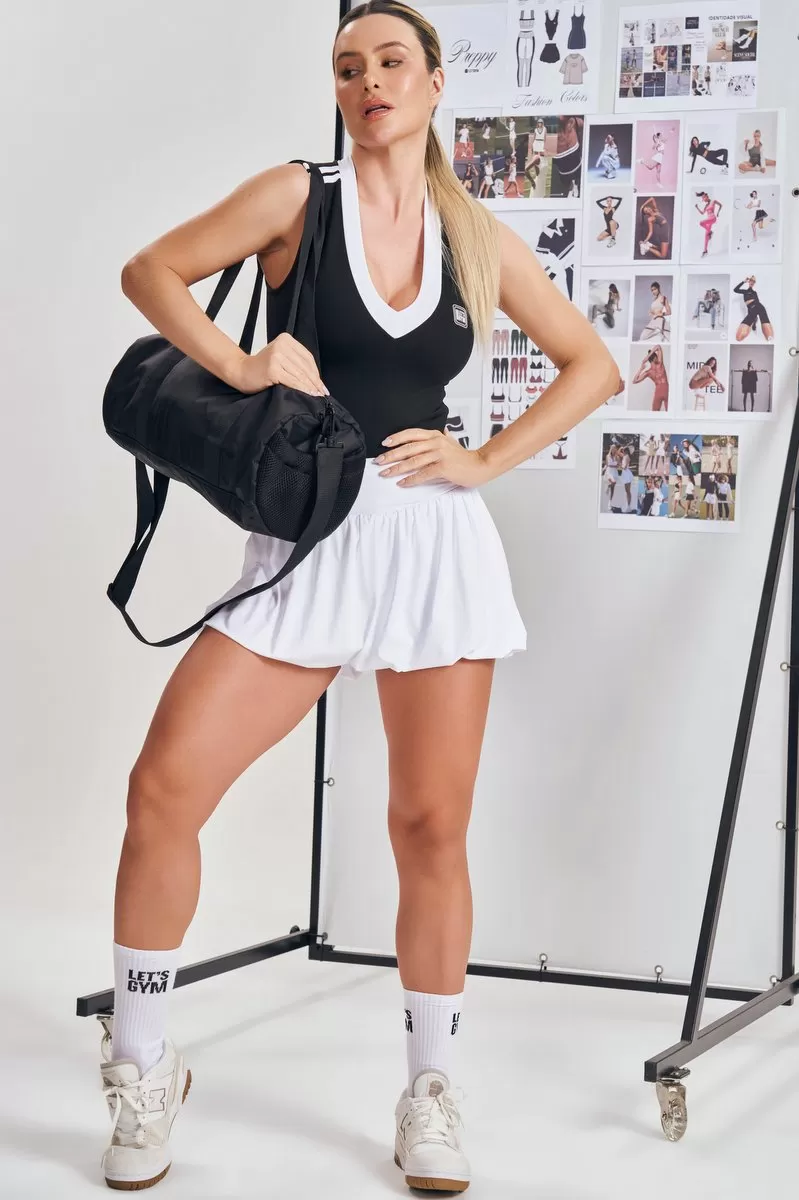 Lets Gym - White Start Balloon Skirt - 2550BR Lets Gym - White Start Balloon Skirt - 2550BR
