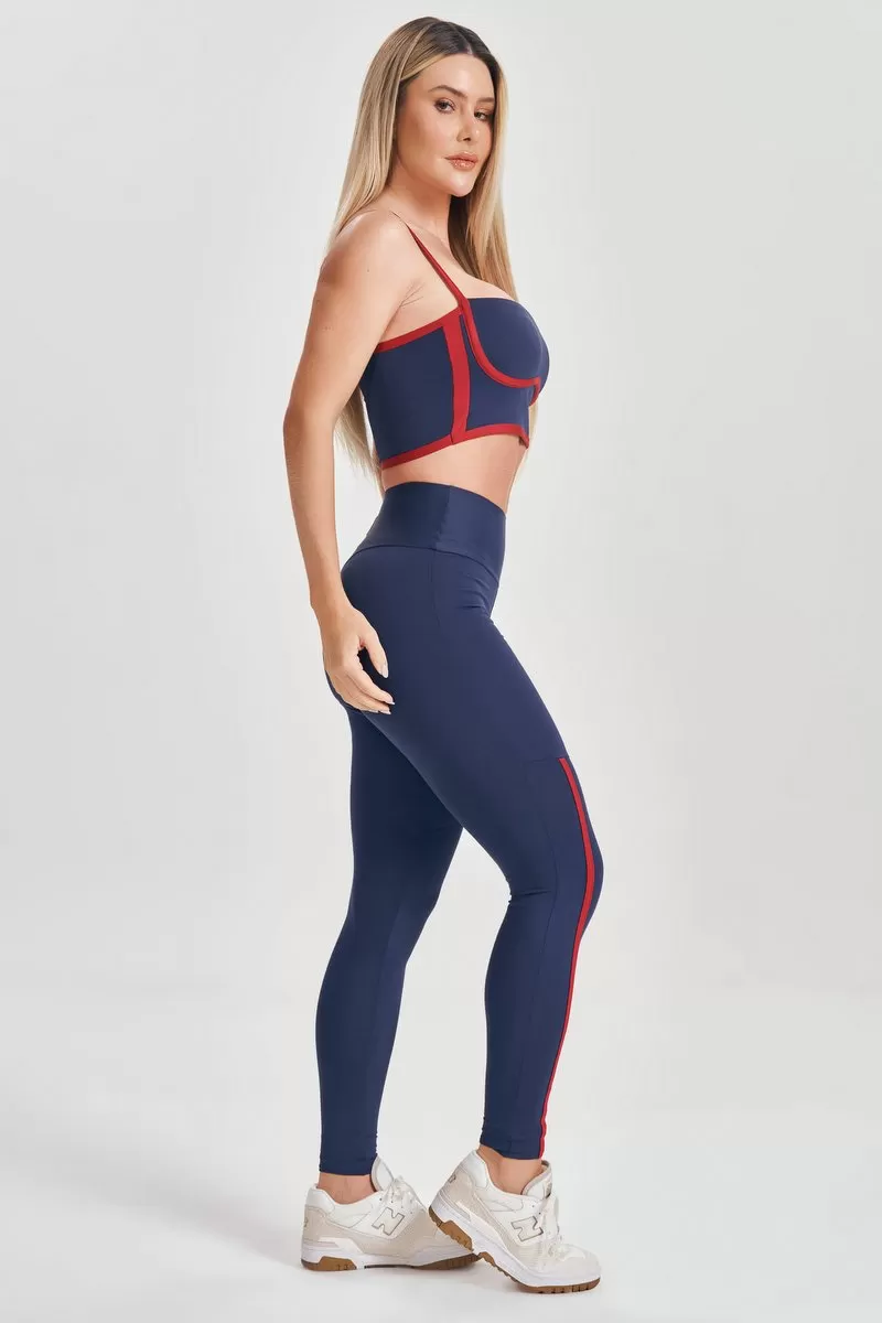 Lets Gym - Blue Start Leggings - 2548AZ Lets Gym - Blue Start Leggings - 2548AZ