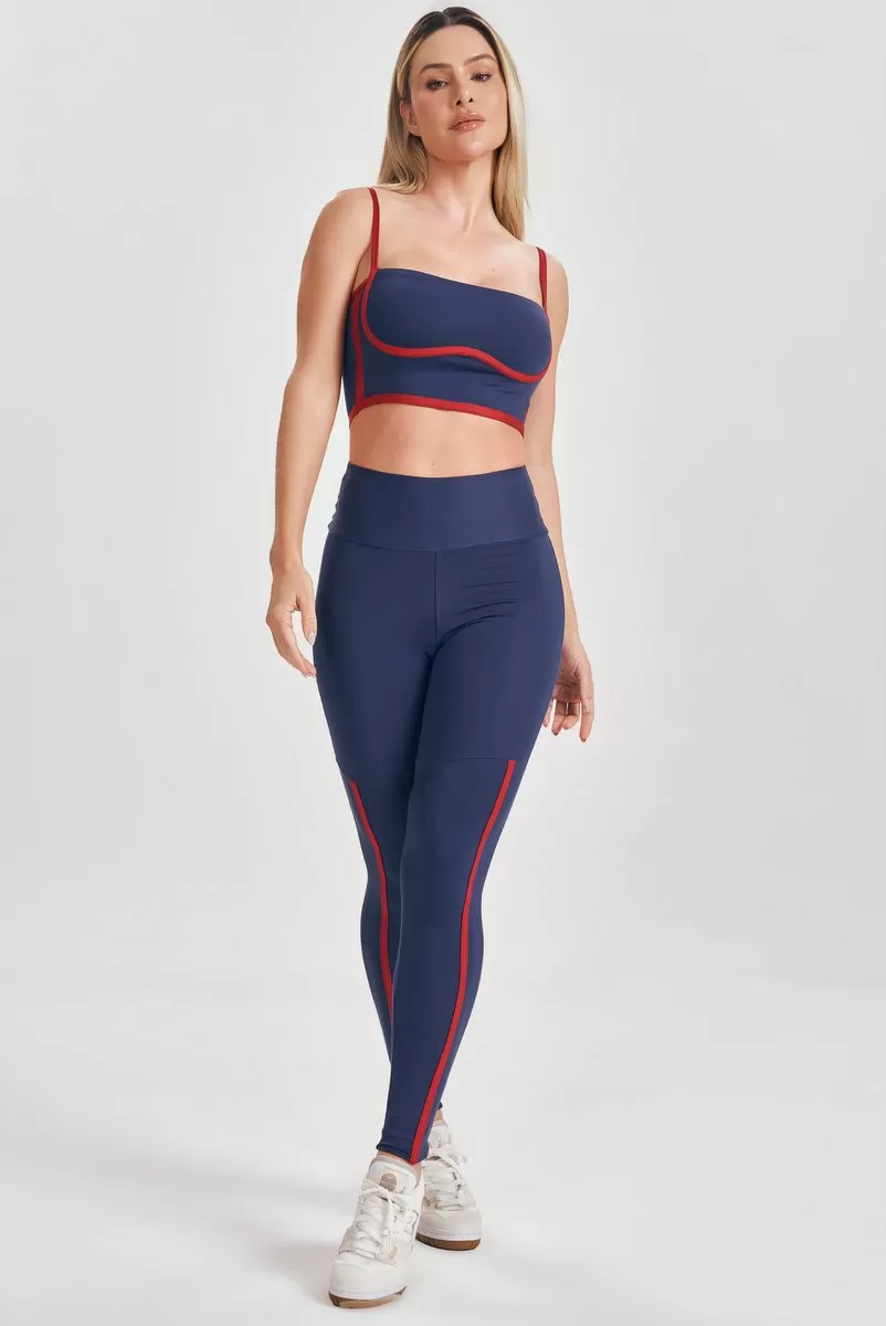 Lets Gym - Blue Start Leggings - 2548AZ