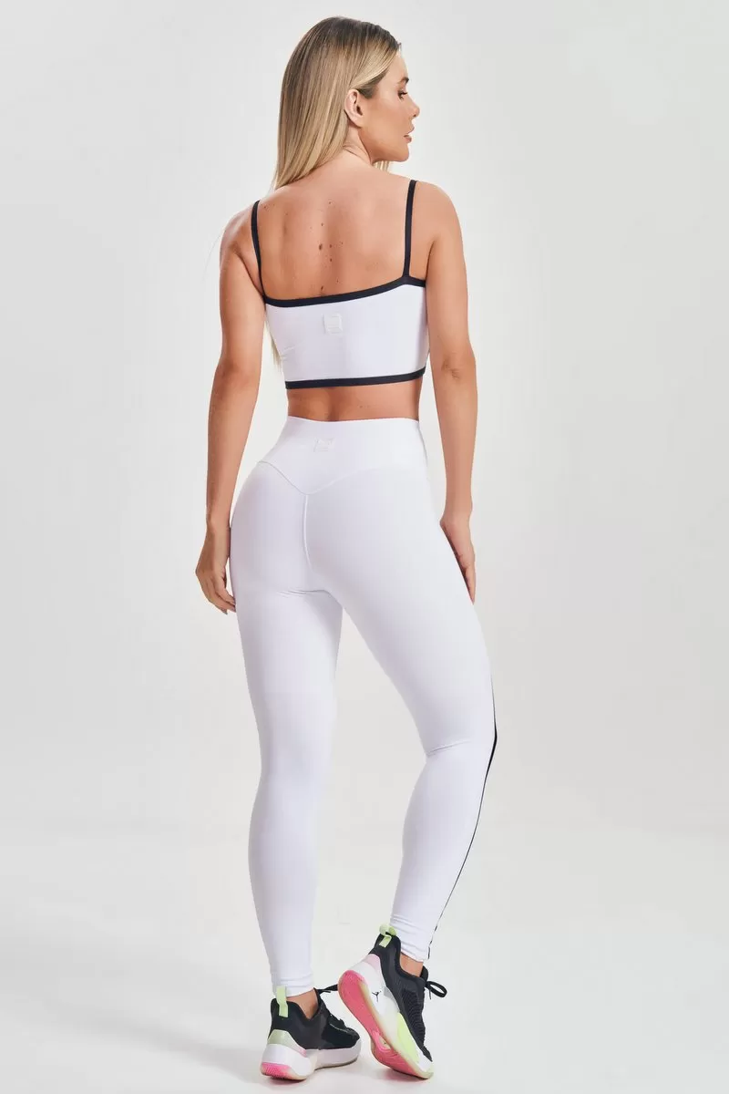 Lets Gym - White Start Leggings - 2548BR Lets Gym - White Start Leggings - 2548BR